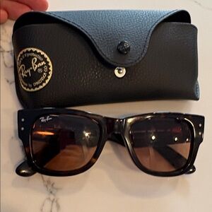 Ray-Ban Mega Wayfarer Sunglasses in Tortoise Brown with Brown Lenses